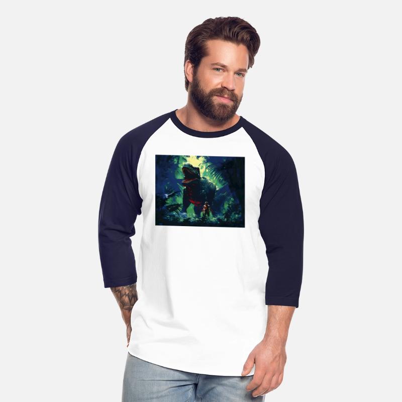 T-Shirt viglomir Tyrannosaurus Rex next to a v