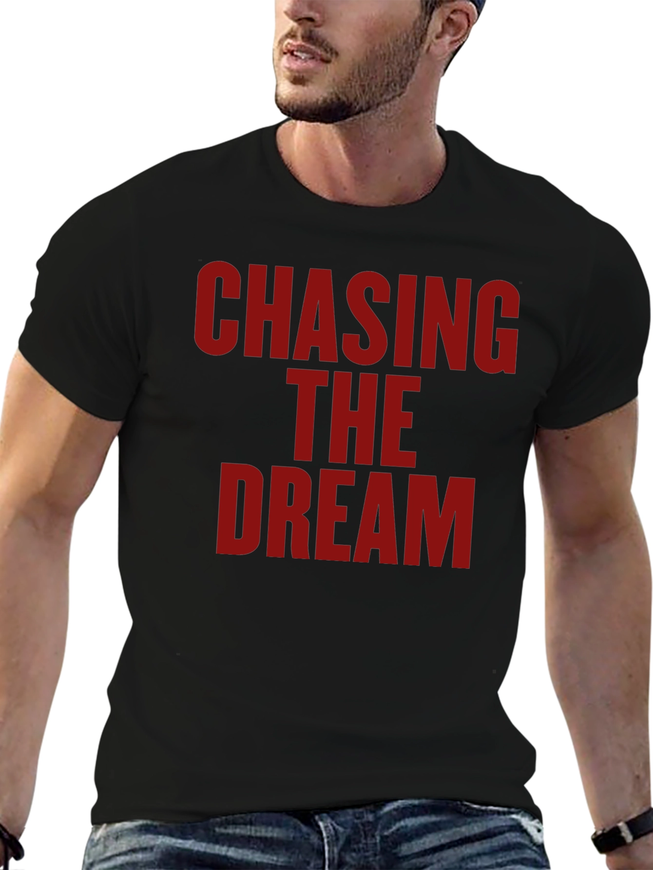 Chasing the Dream Graphic T-Shirt - Bold Statement Tee