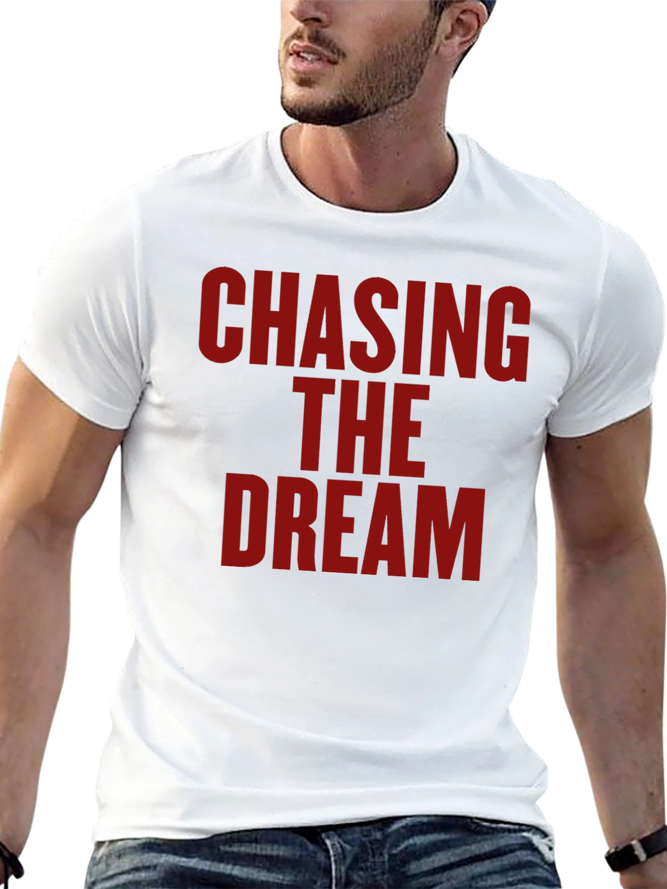 Chasing the Dream Graphic T-Shirt - Bold Statement Tee