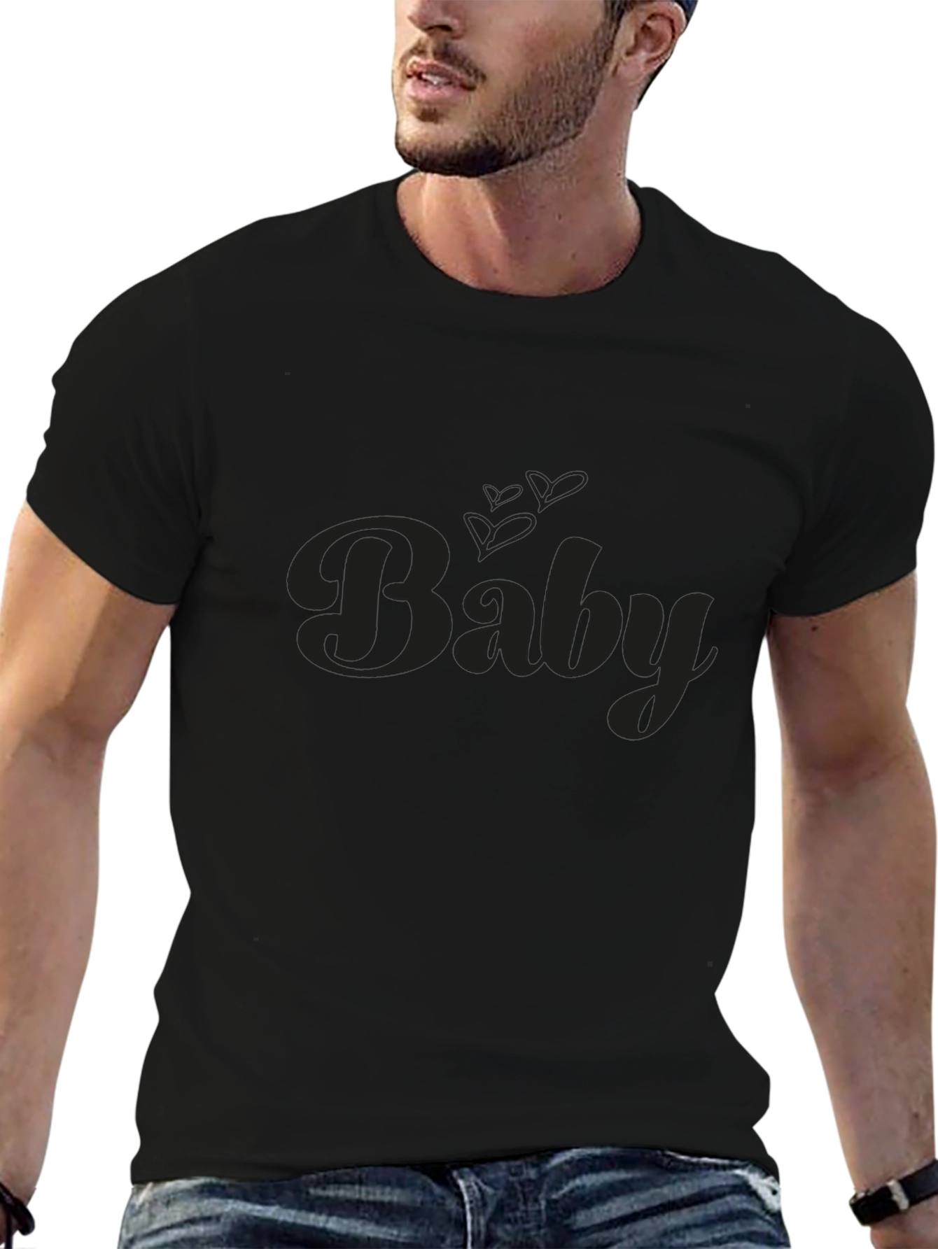 Baby Graphic Black T-Shirt - Stylish & Comfortable