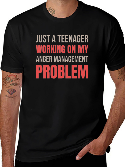 Teenager Anger Management Graphic T-Shirt