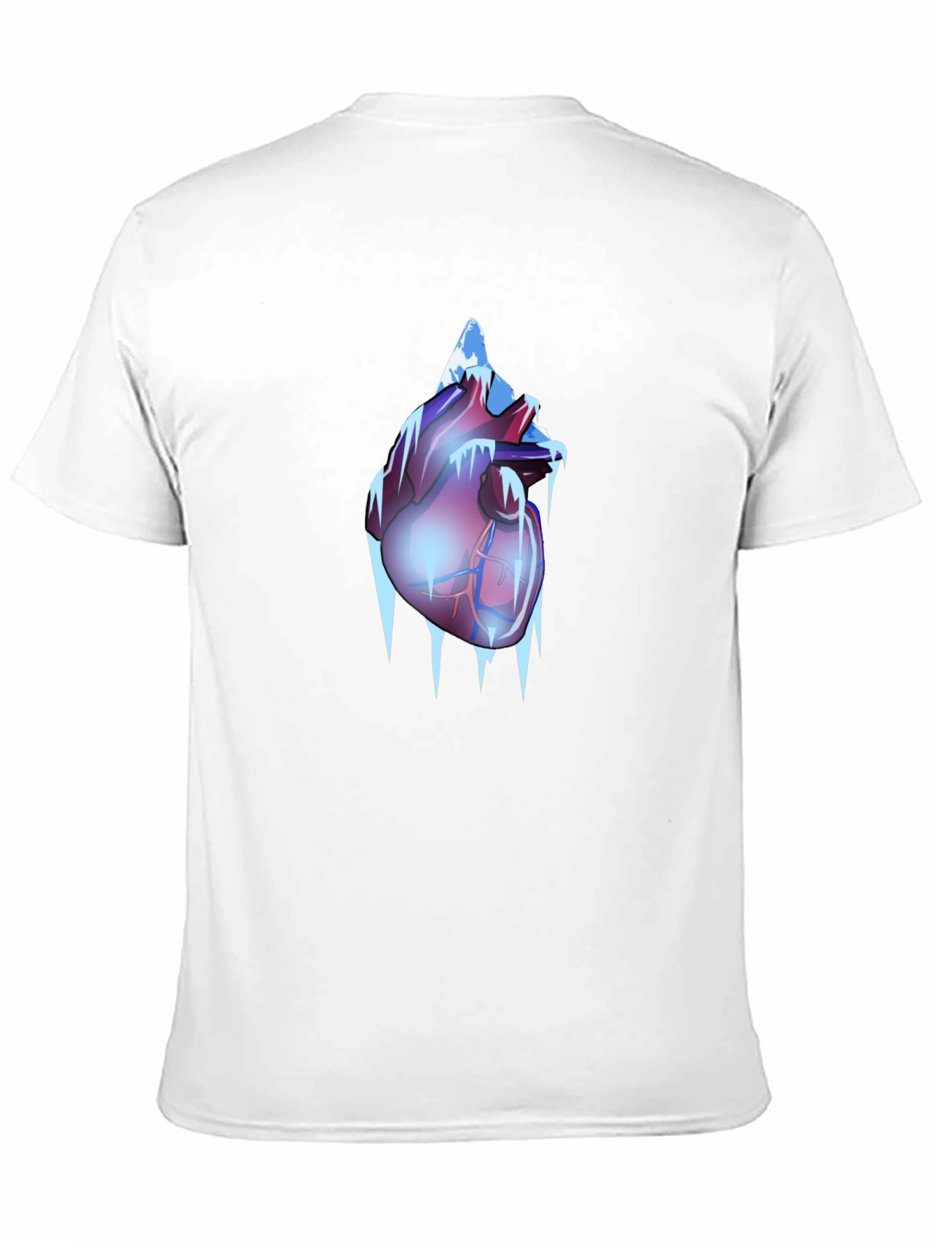 Icy Heart Graphic Tee - Frozen Anatomy T-Shirt