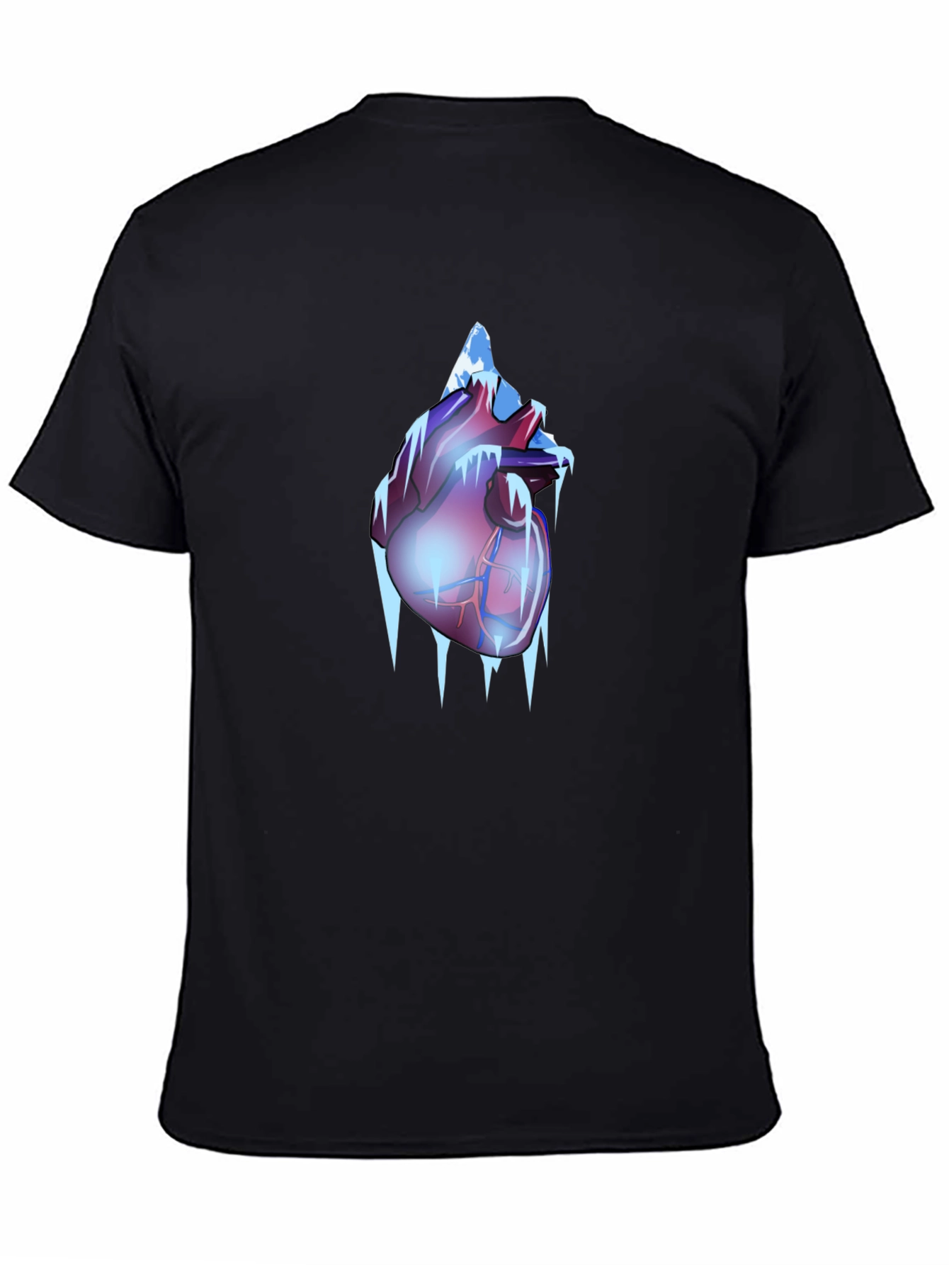Icy Heart Graphic Tee - Frozen Anatomy T-Shirt