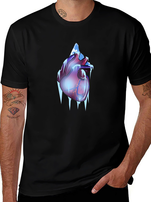 Icy Heart Graphic Tee - Frozen Anatomy T-Shirt