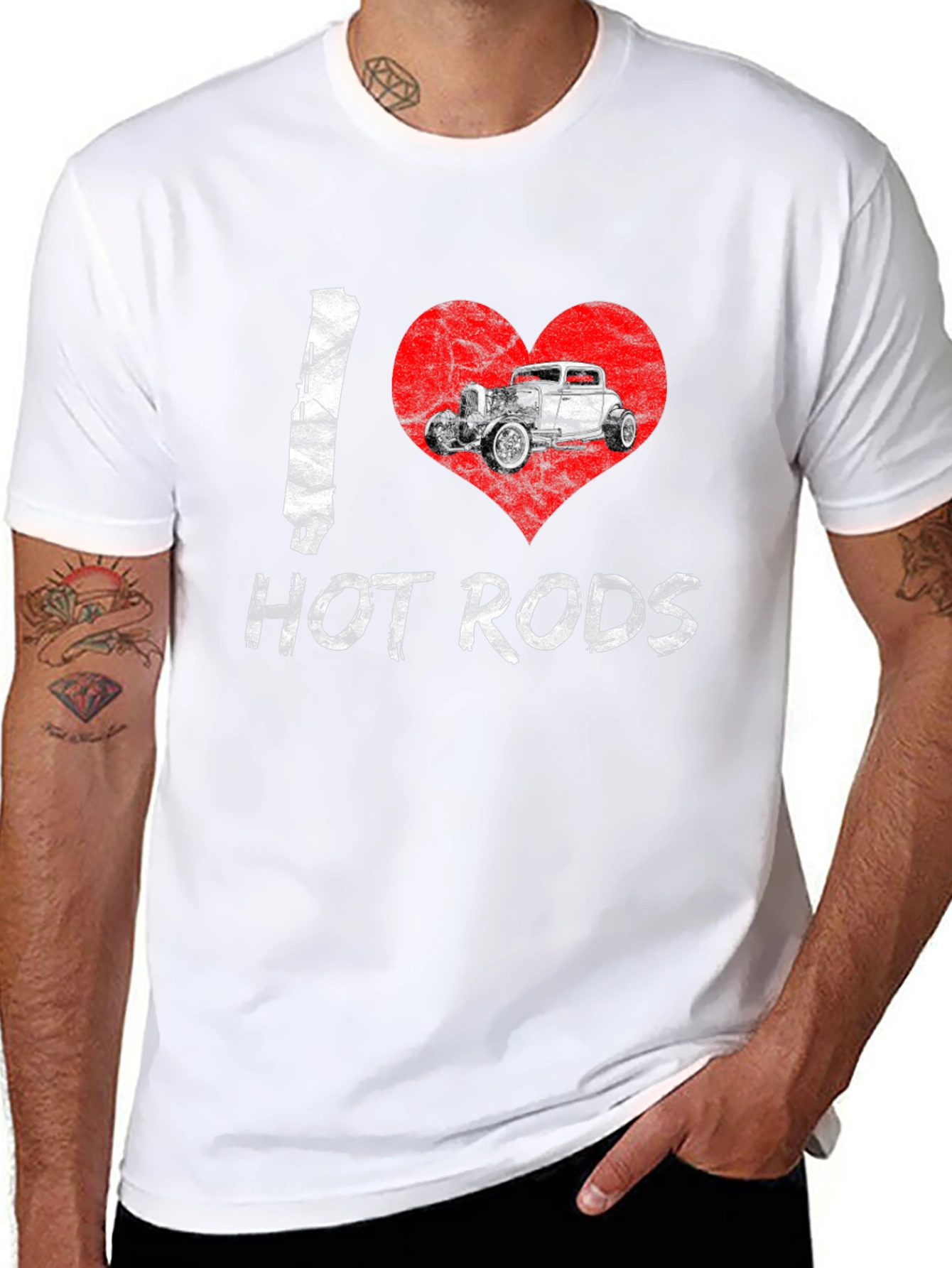 I Heart Hot Rods Graphic Tee