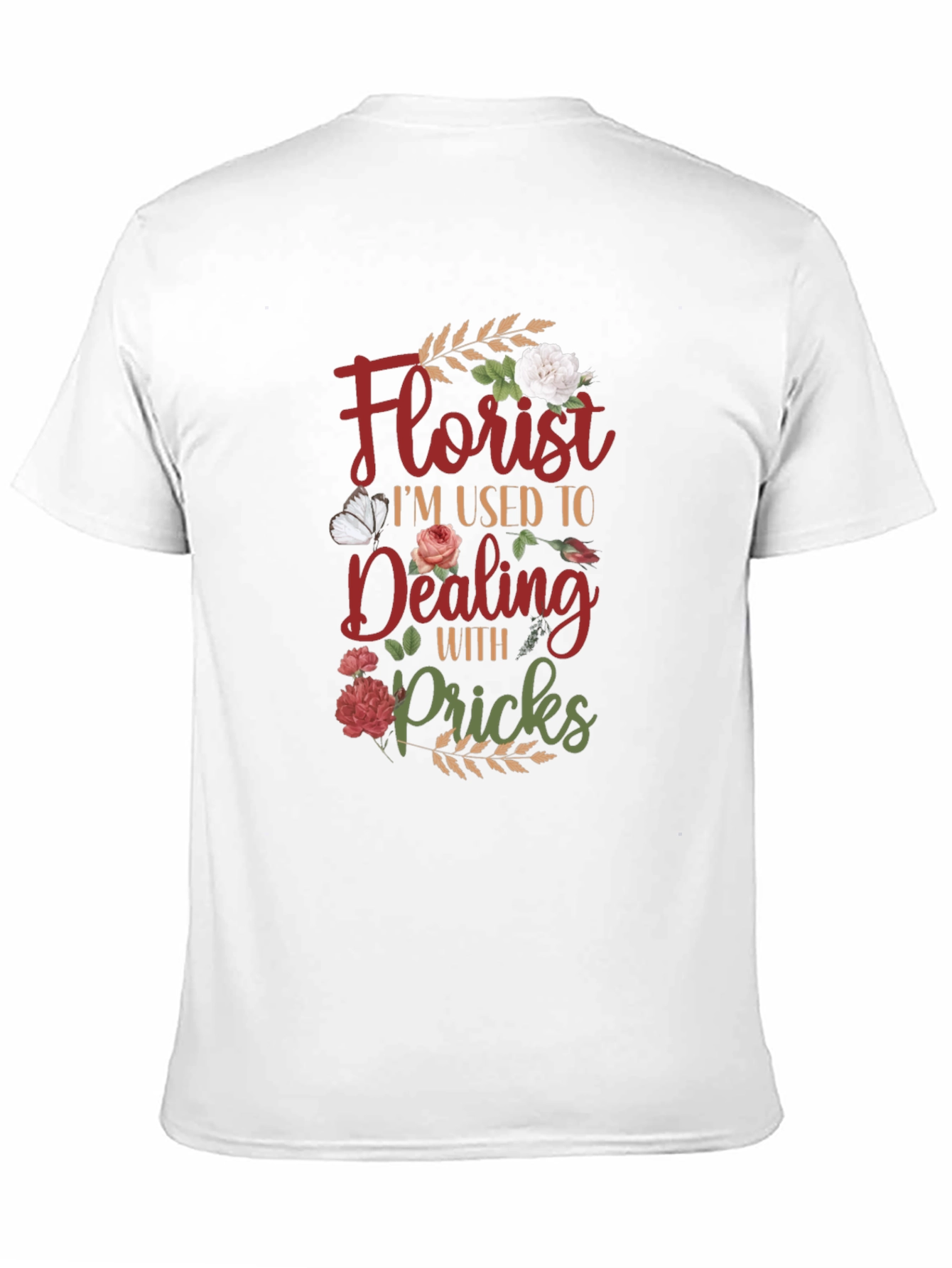 Florist Dealing with Pricks Graphic T-Shirt