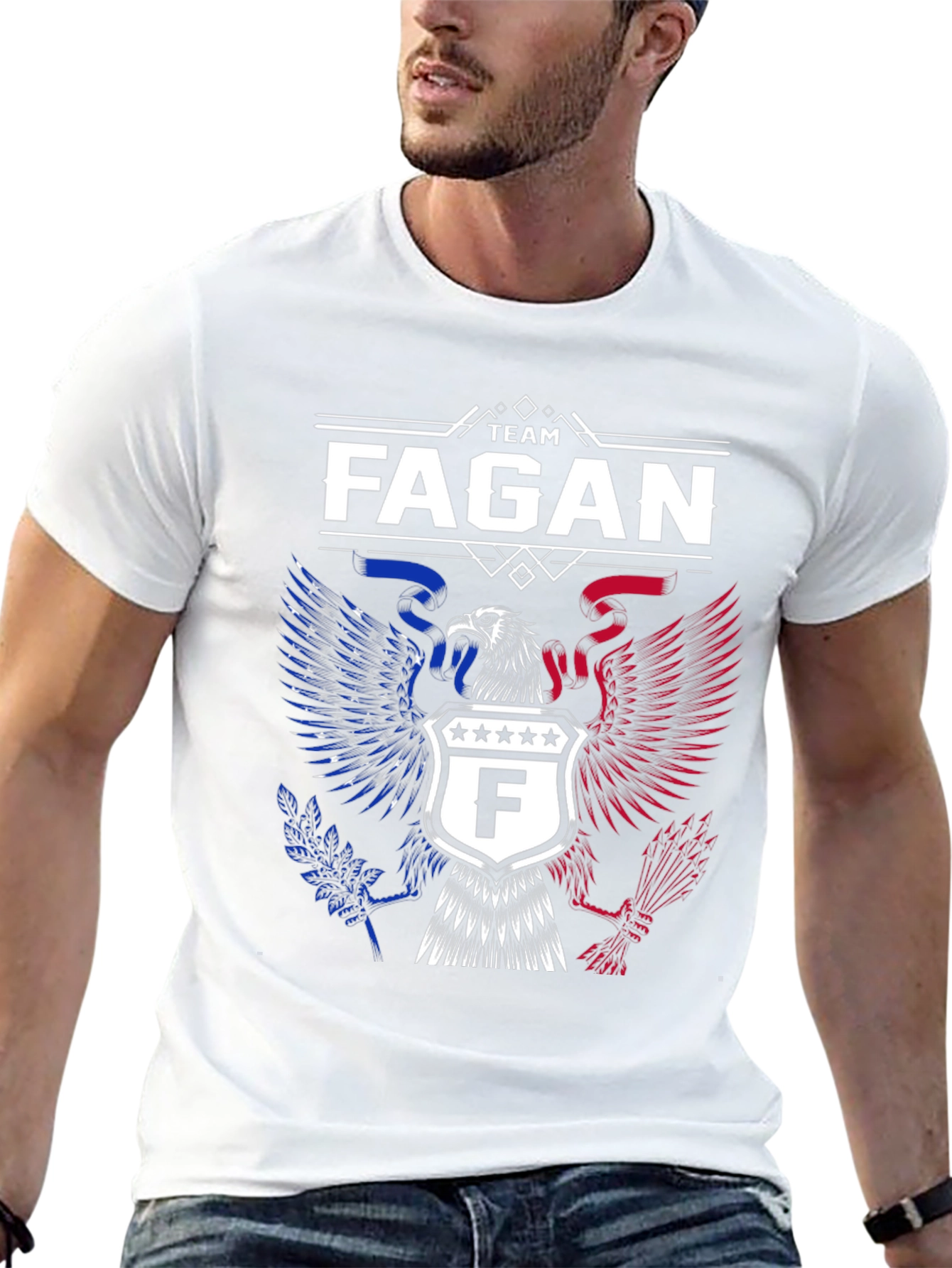 Team Fagan Patriotic Eagle Graphic T-Shirt