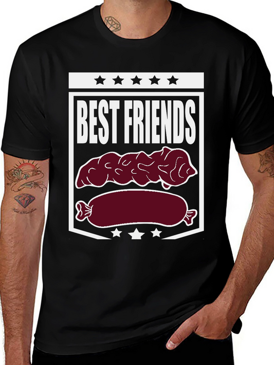Best Friends Sausage & Poop T-Shirt Funny Foodie Tee