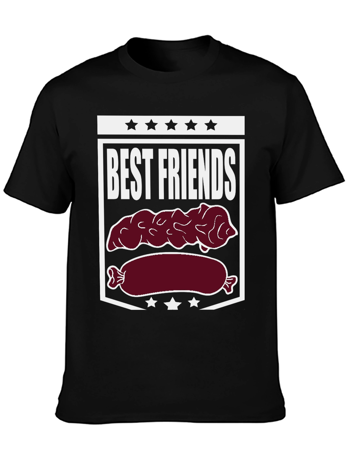 Best Friends Sausage & Poop T-Shirt Funny Foodie Tee
