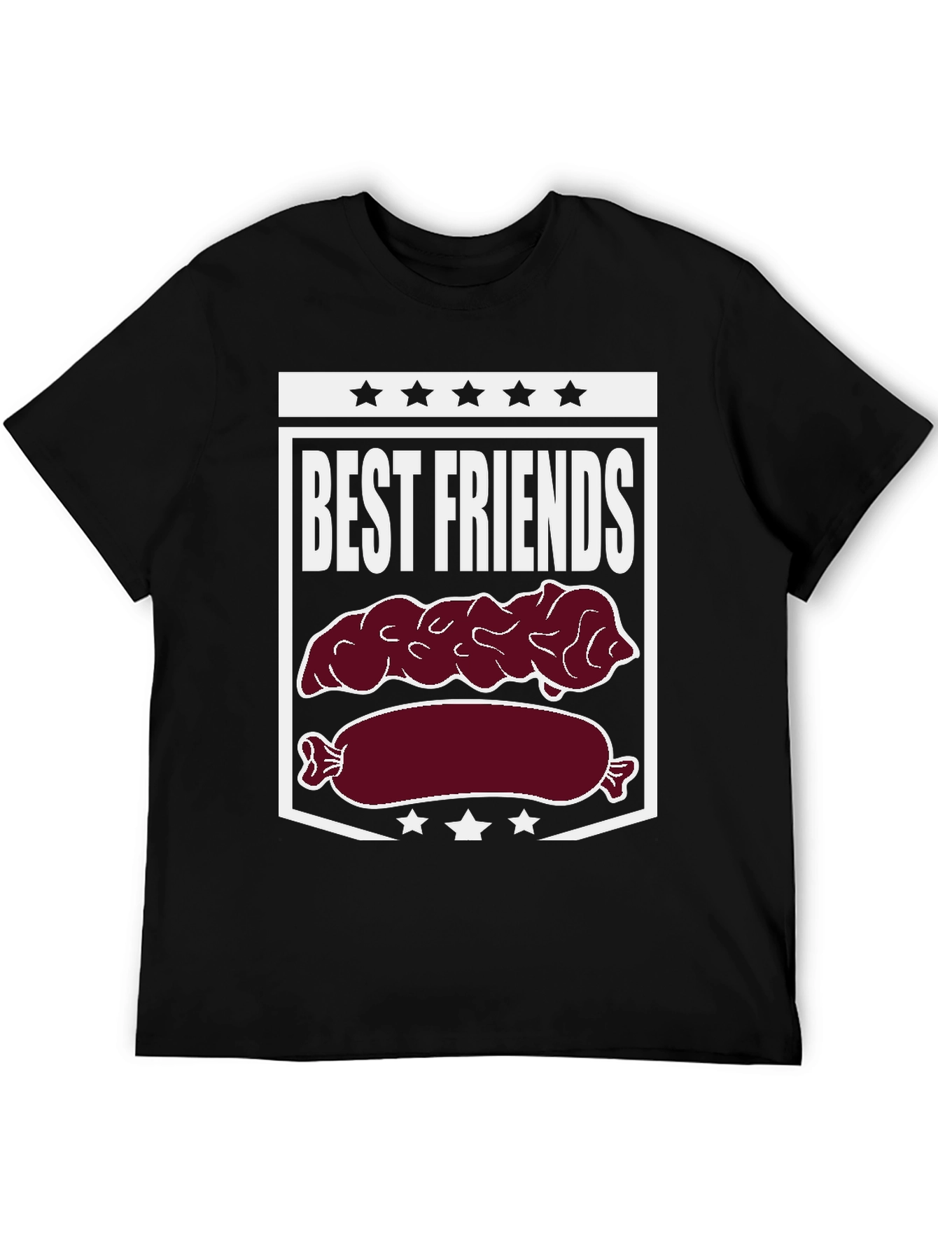 Best Friends Sausage & Poop T-Shirt Funny Foodie Tee