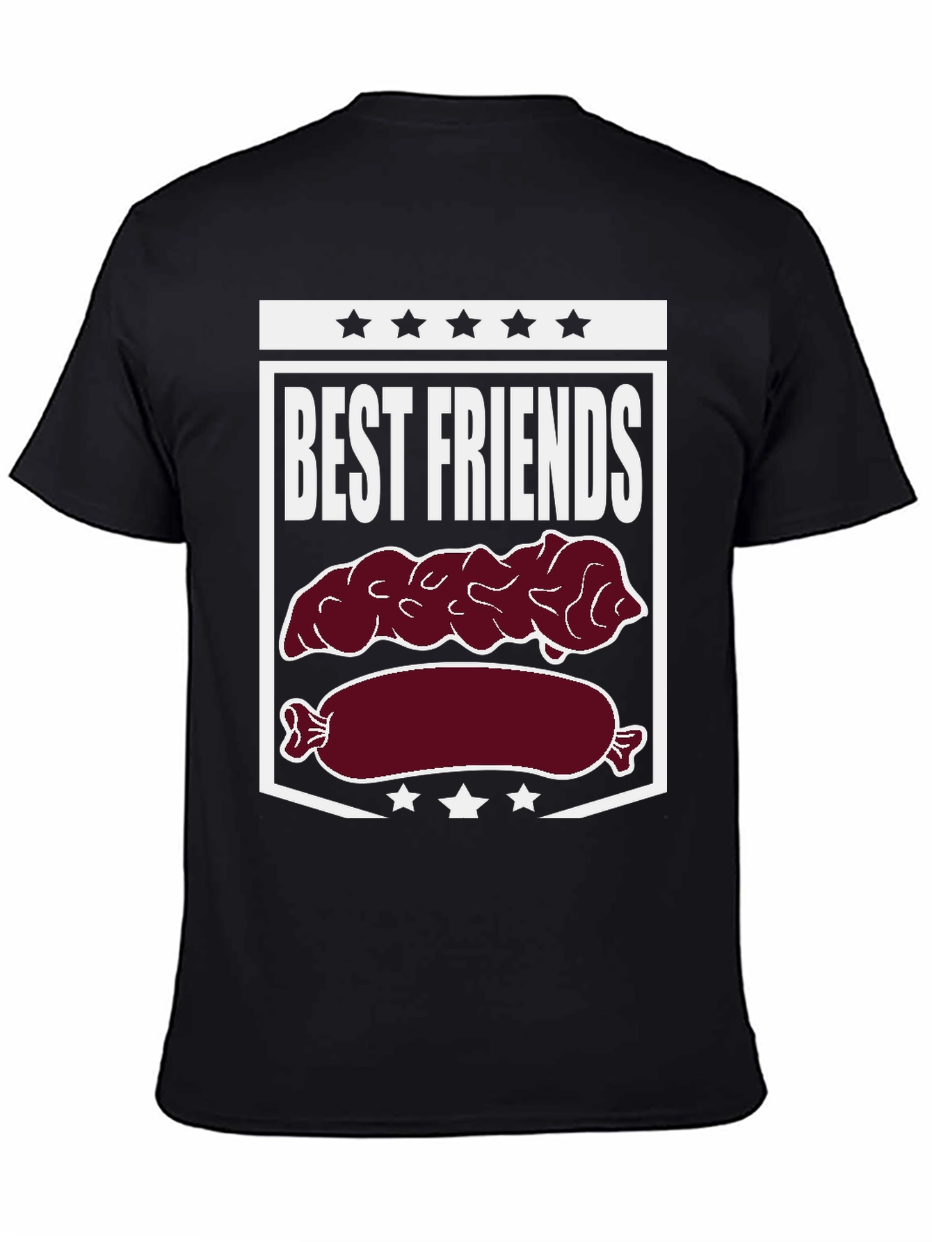 Best Friends Sausage & Poop T-Shirt Funny Foodie Tee