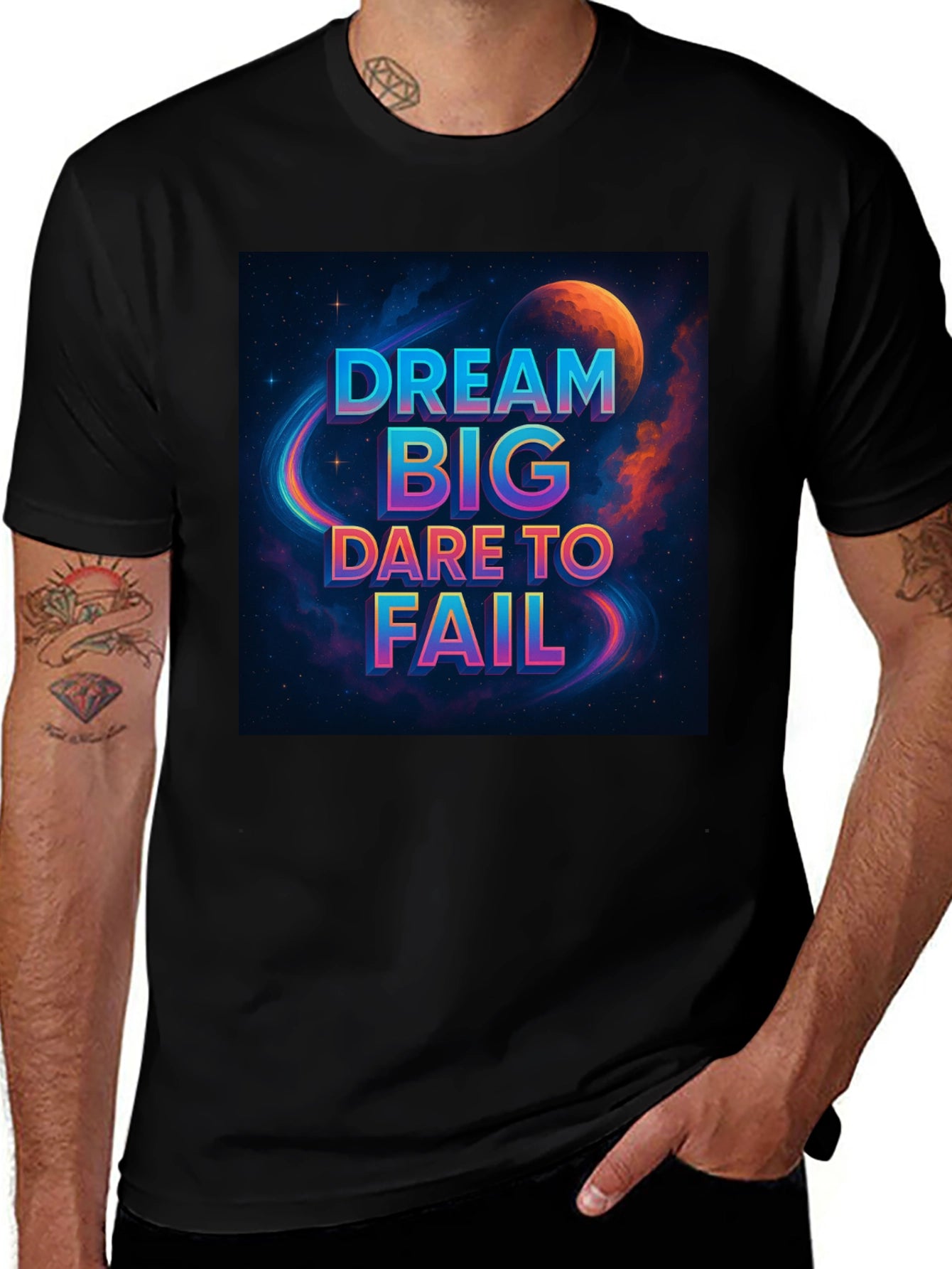 Dream Big T-Shirt - Space Design
