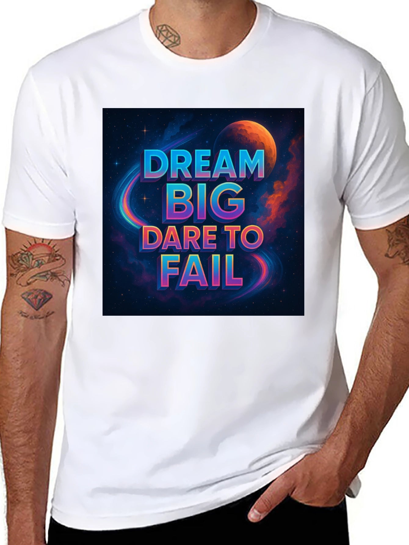 Dream Big T-Shirt - Space Design