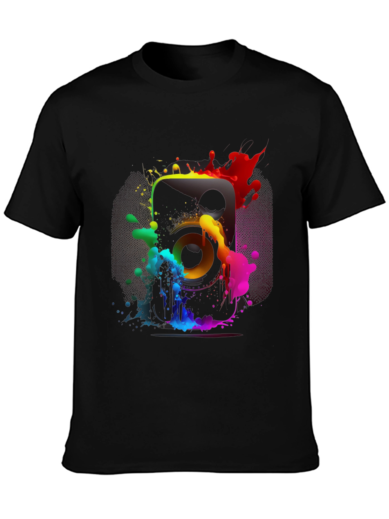 Colorful Speaker Graphic T-Shirt