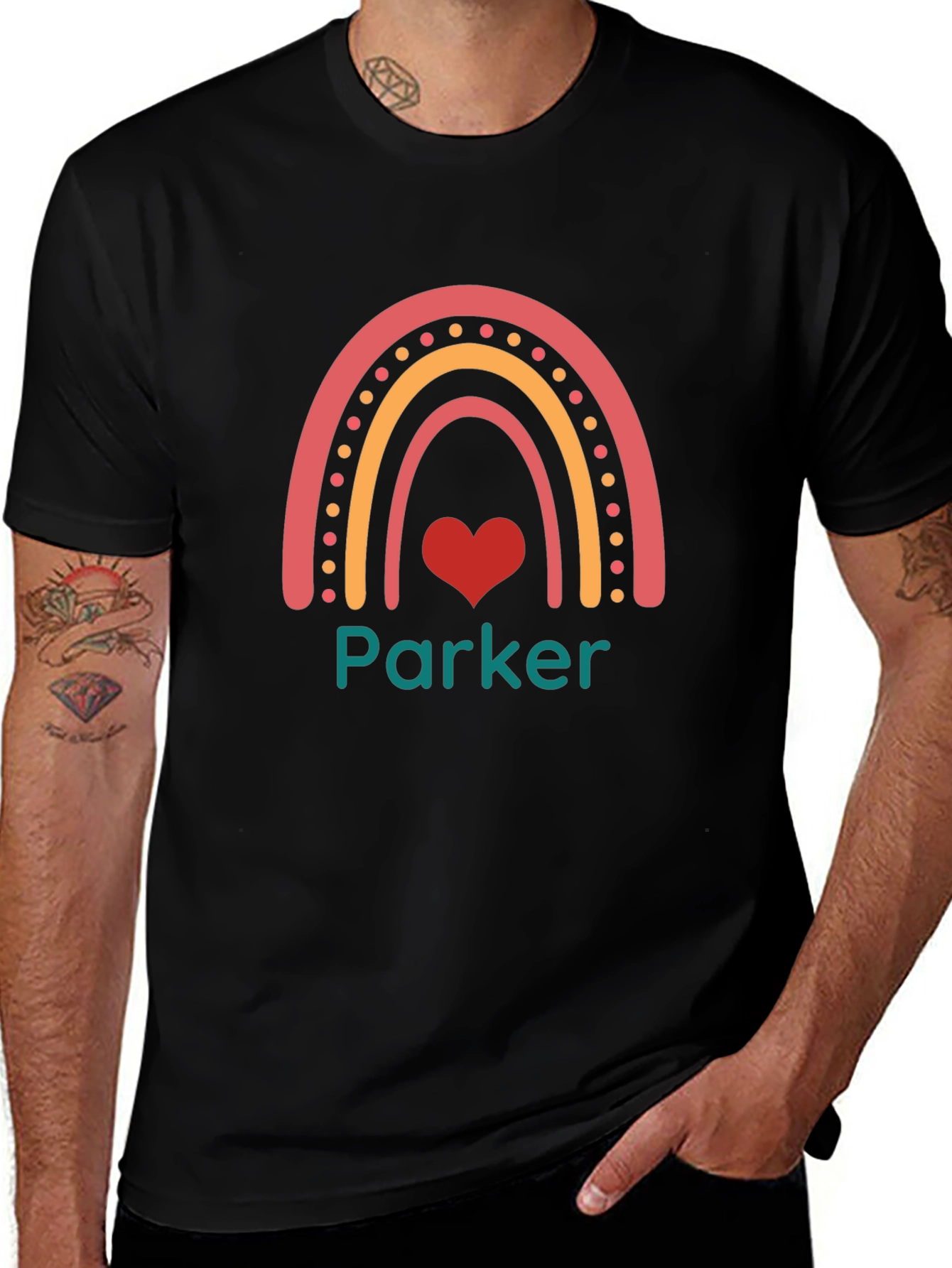 Personalized Rainbow Parker T-Shirt