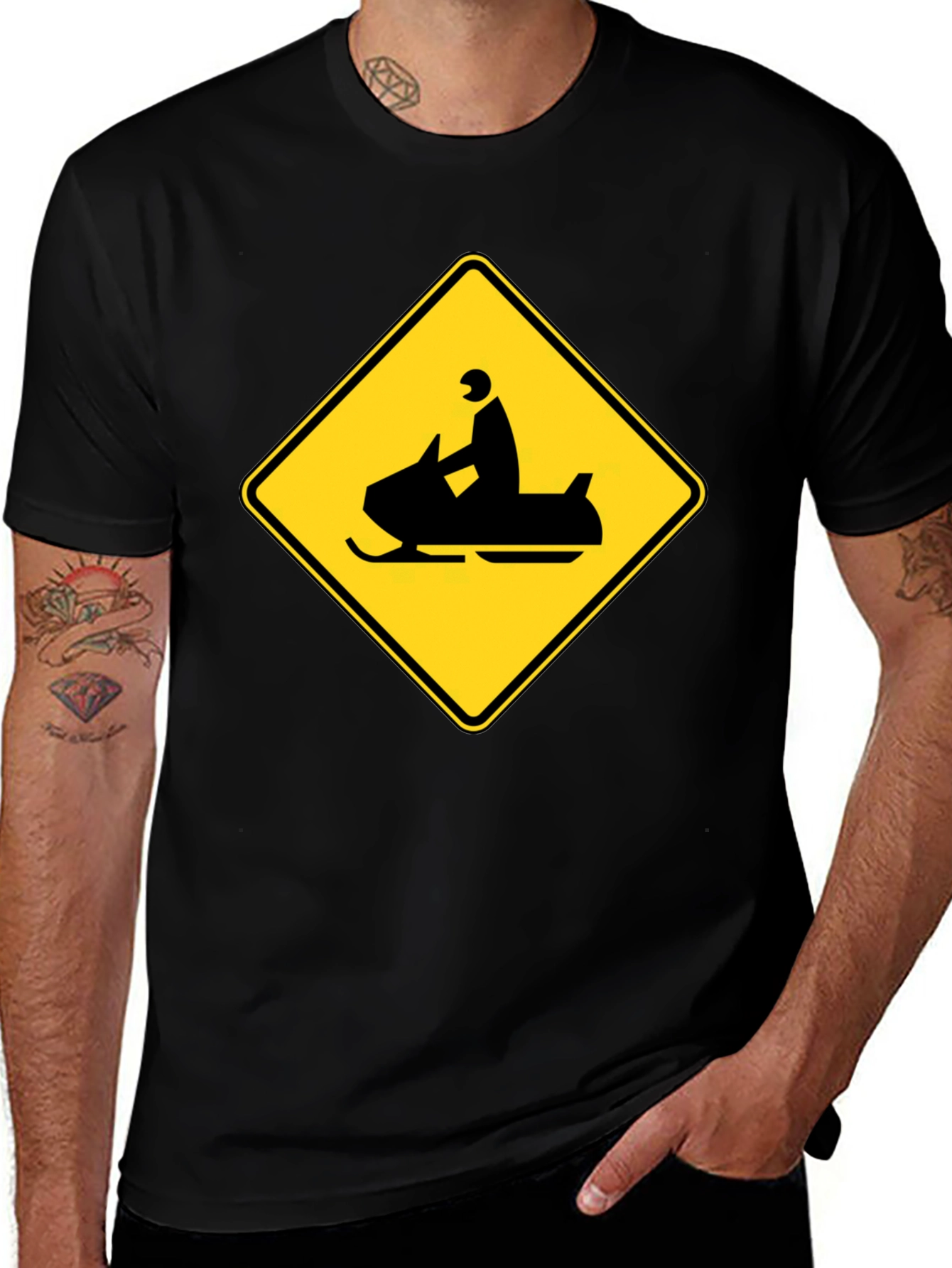 Snowmobile Crossing T-Shirt