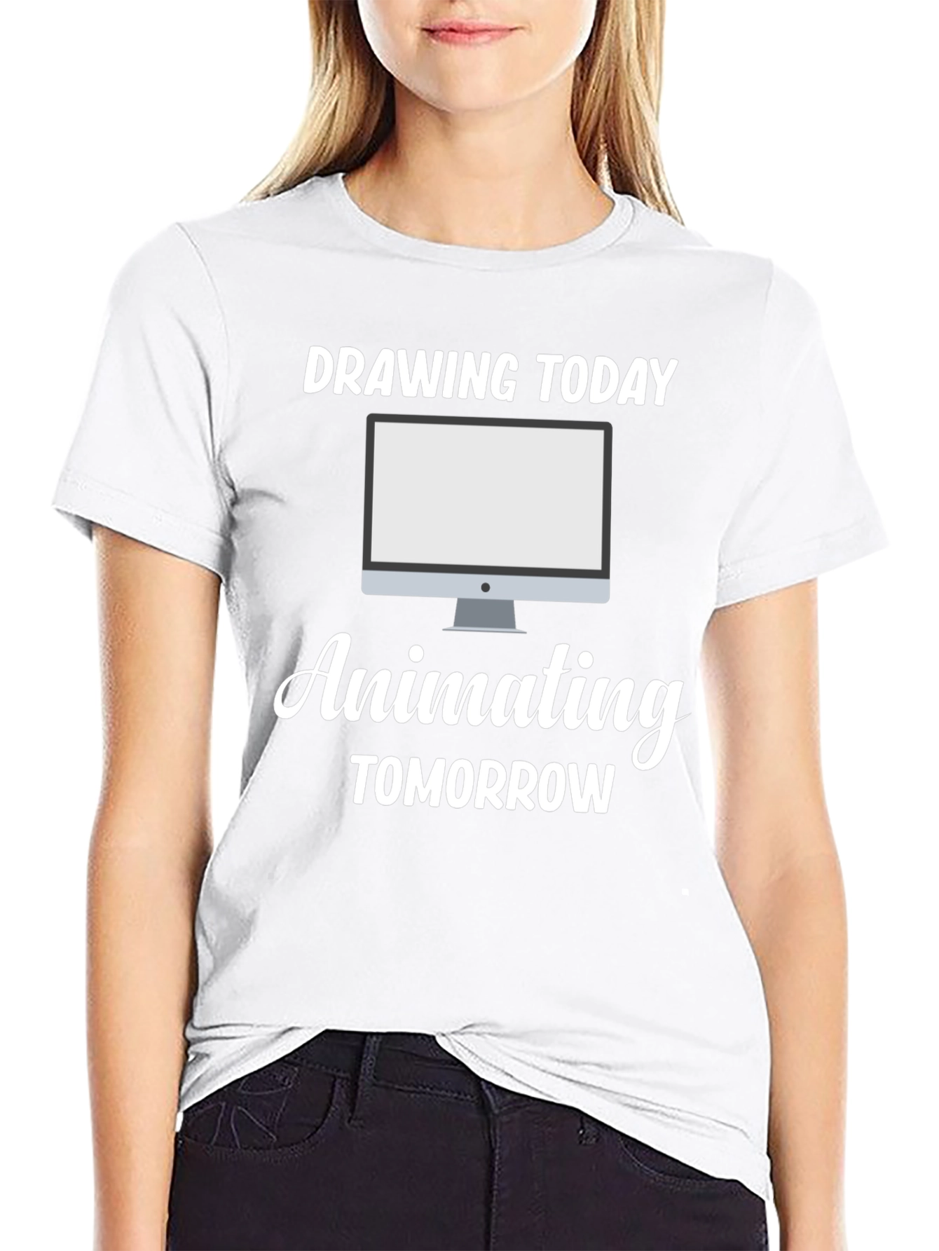Drawing Today Animating Tomorrow Black T-Shirt