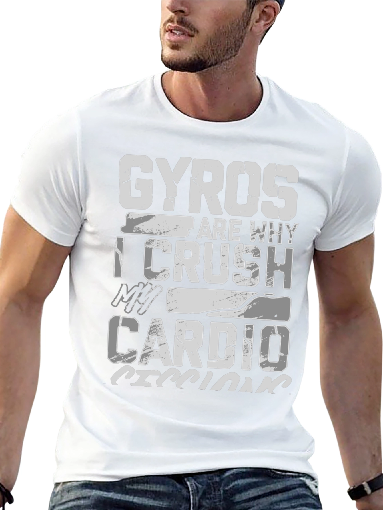 Gyros Cardio T-Shirt Funny Gym Workout Tee