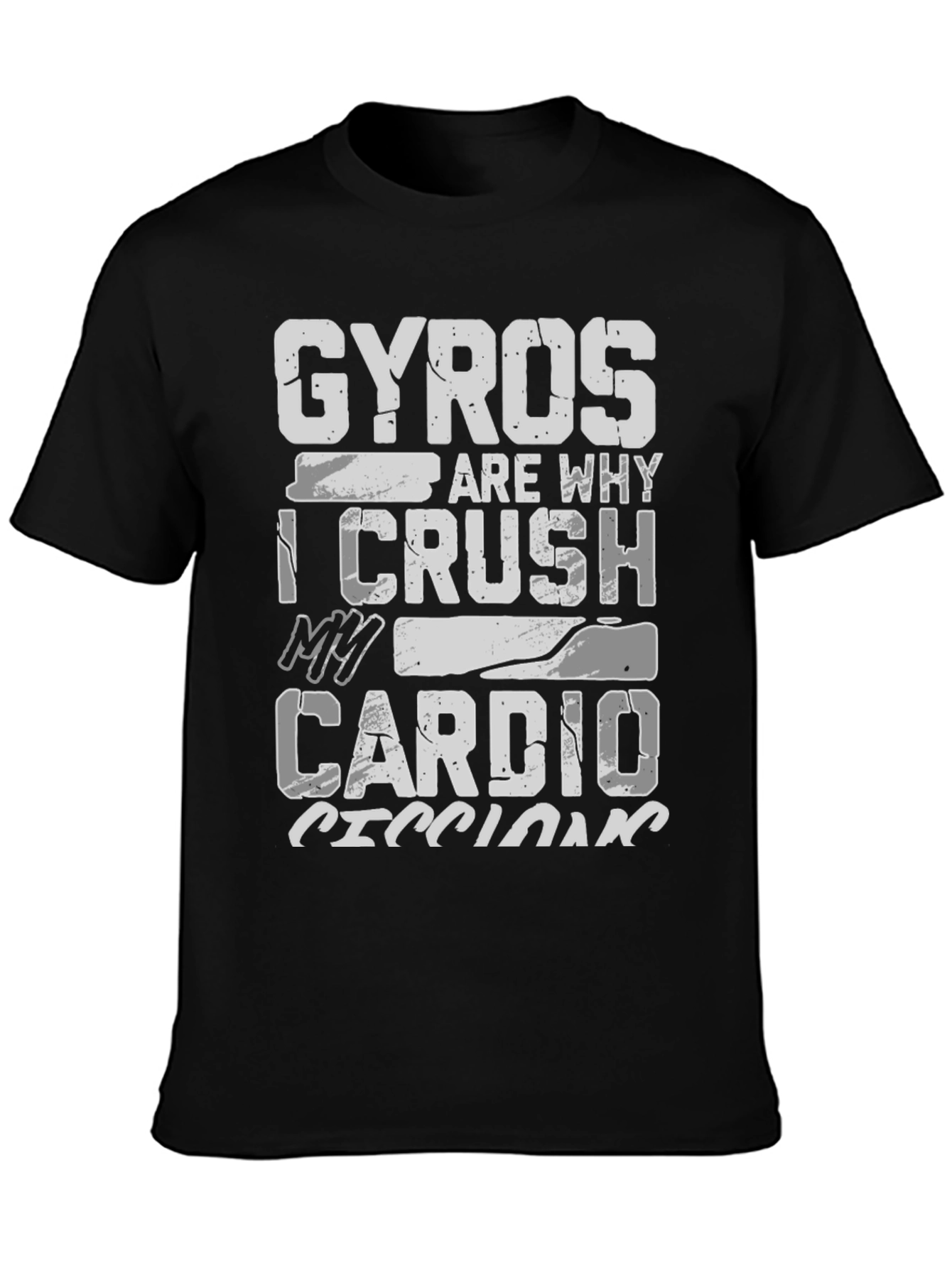 Gyros Cardio T-Shirt Funny Gym Workout Tee