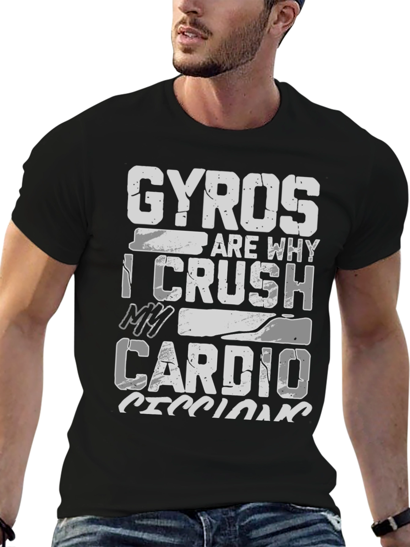 Gyros Cardio T-Shirt Funny Gym Workout Tee