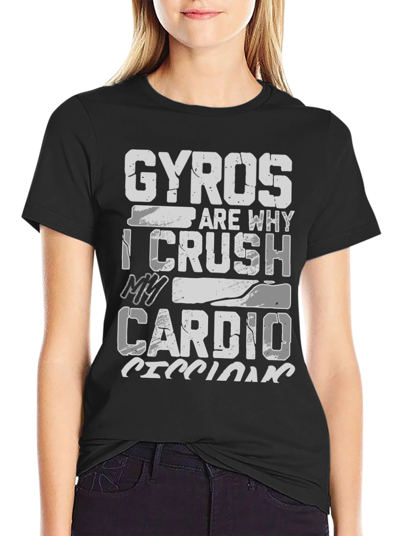 Gyros Cardio T-Shirt Funny Gym Workout Tee