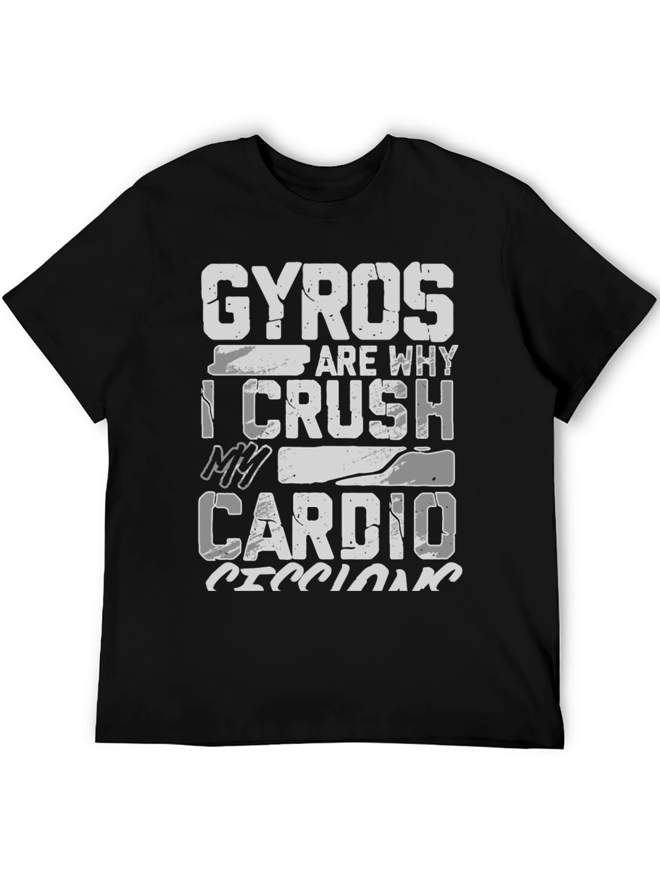 Gyros Cardio T-Shirt Funny Gym Workout Tee
