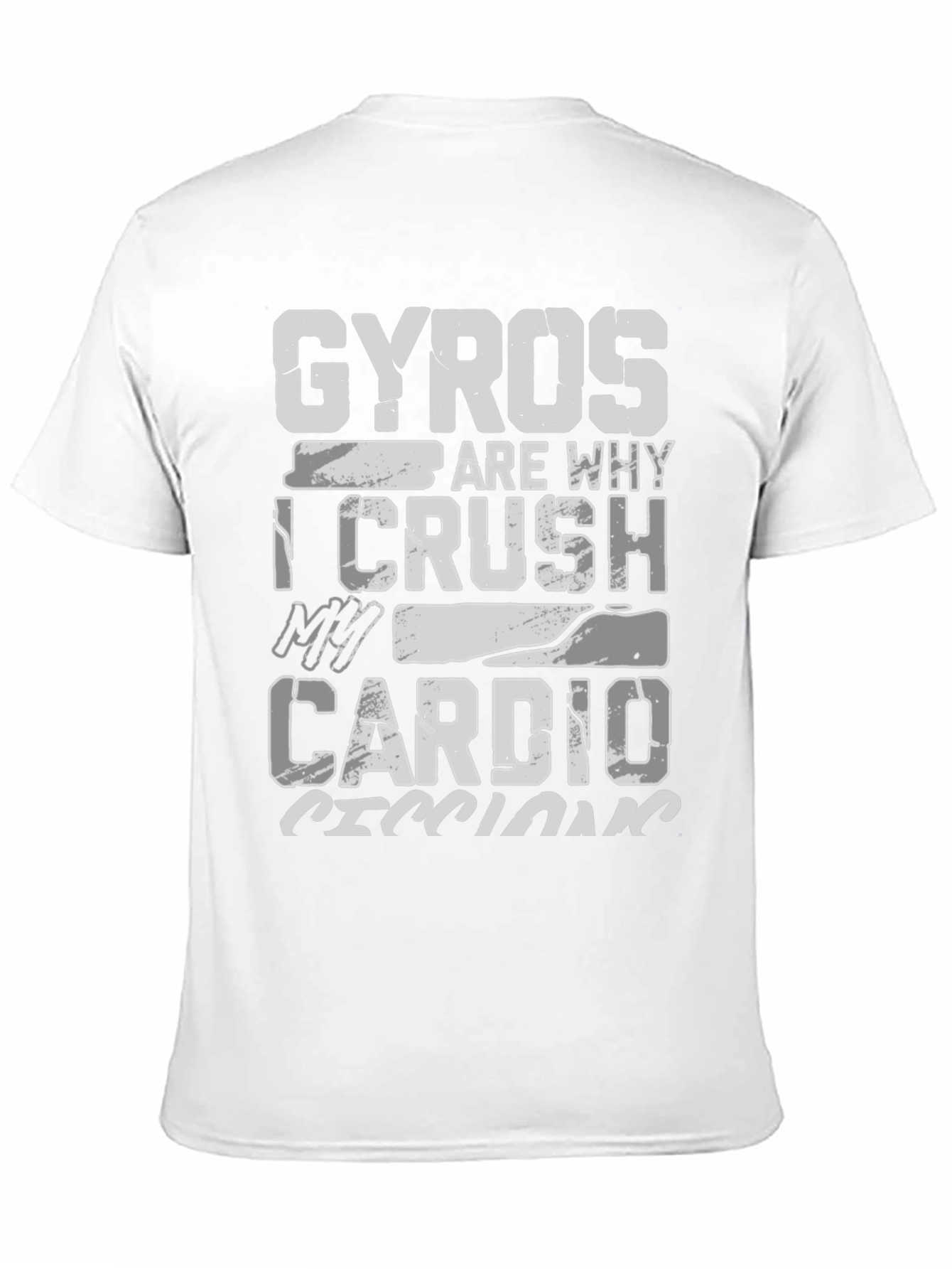 Gyros Cardio T-Shirt Funny Gym Workout Tee