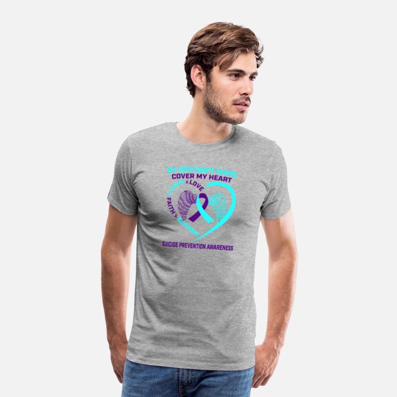 Teal Purple Suicide Prevention Awareness Brother H