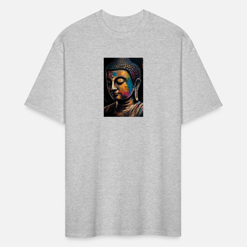 The Joyful Buddha Colorful Portrait Painting
