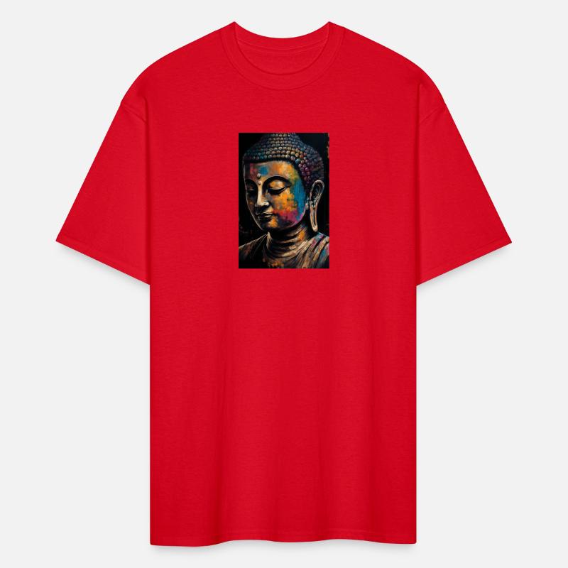 The Joyful Buddha Colorful Portrait Painting
