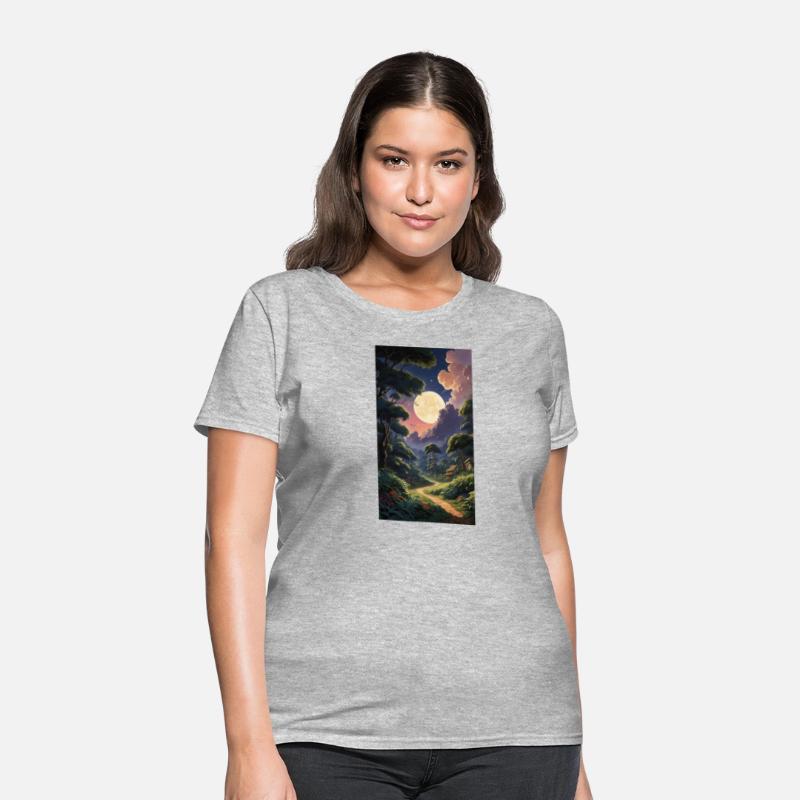 The moon on an imaginary journey