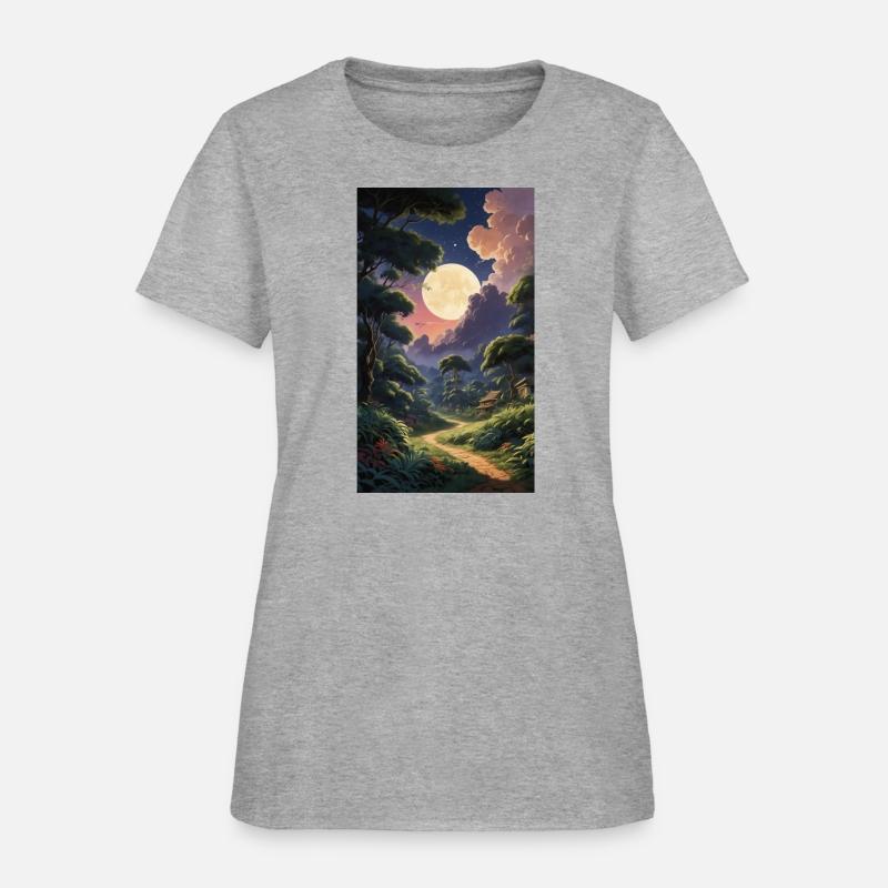 The moon on an imaginary journey