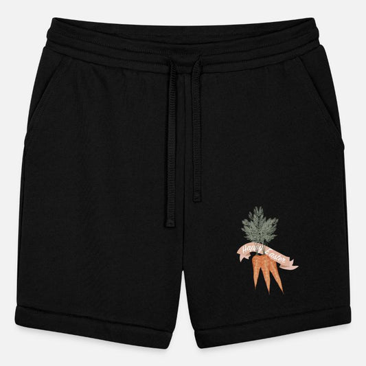 Three carrots in a bunch with Happy Easter banner