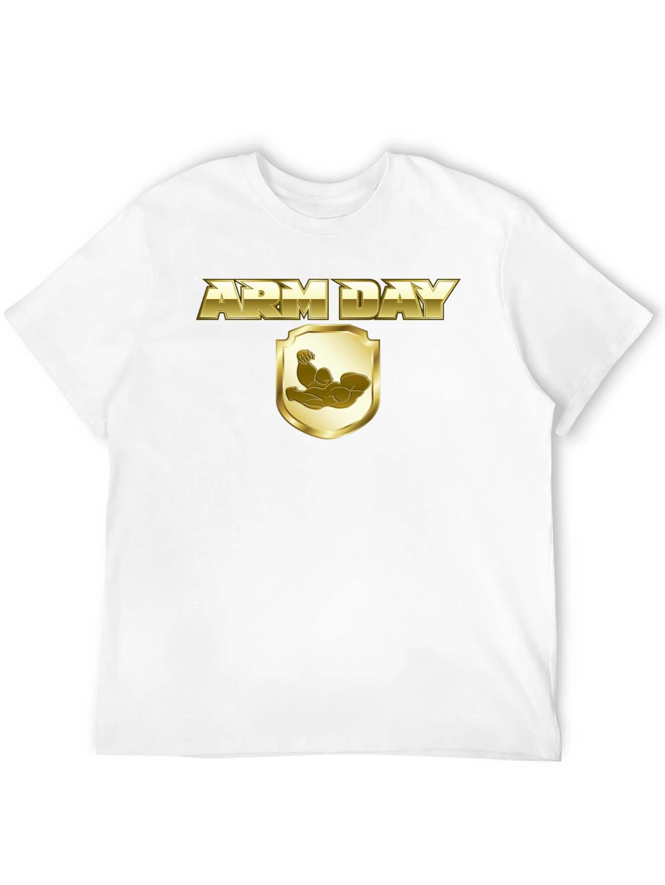 Arm Day T-Shirt - Gold Design
