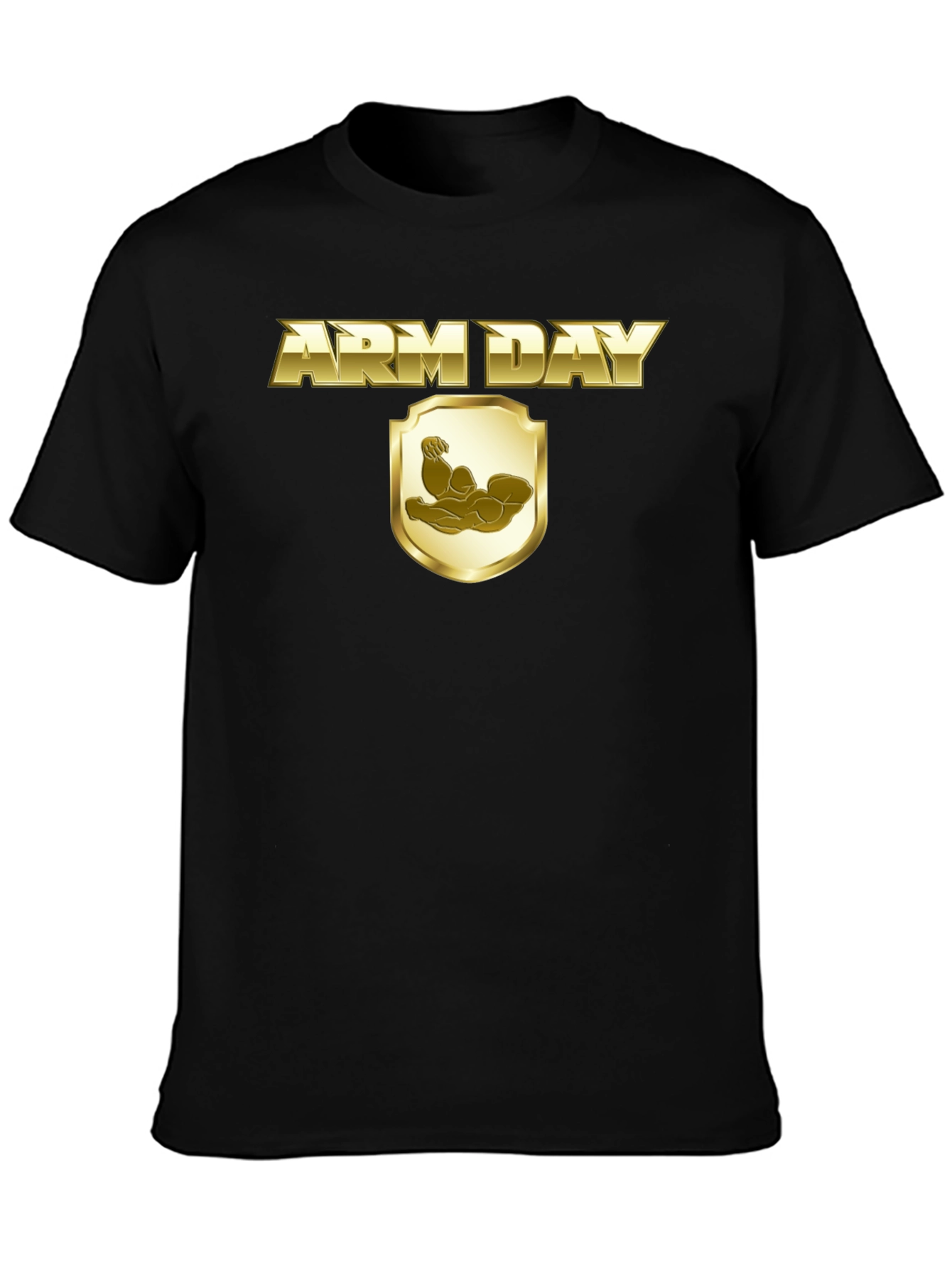 Arm Day T-Shirt - Gold Design