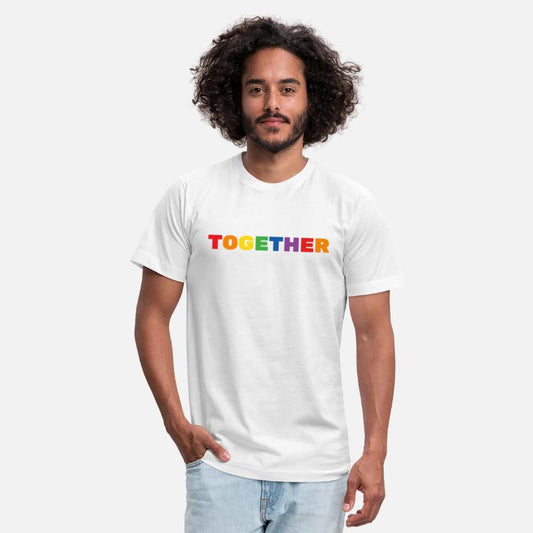 TOGETHER rainbow sign