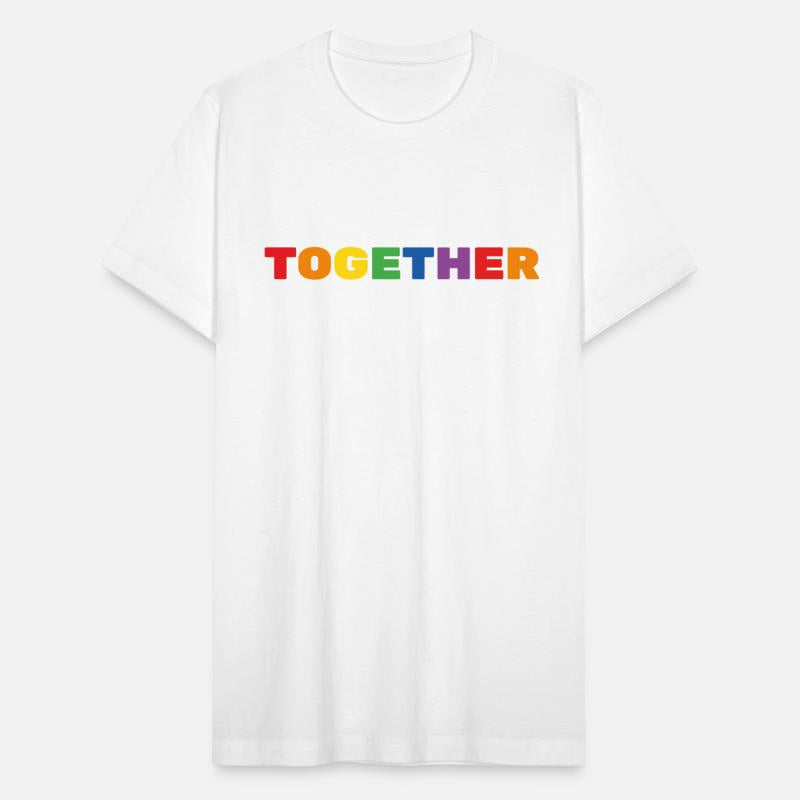 TOGETHER rainbow sign