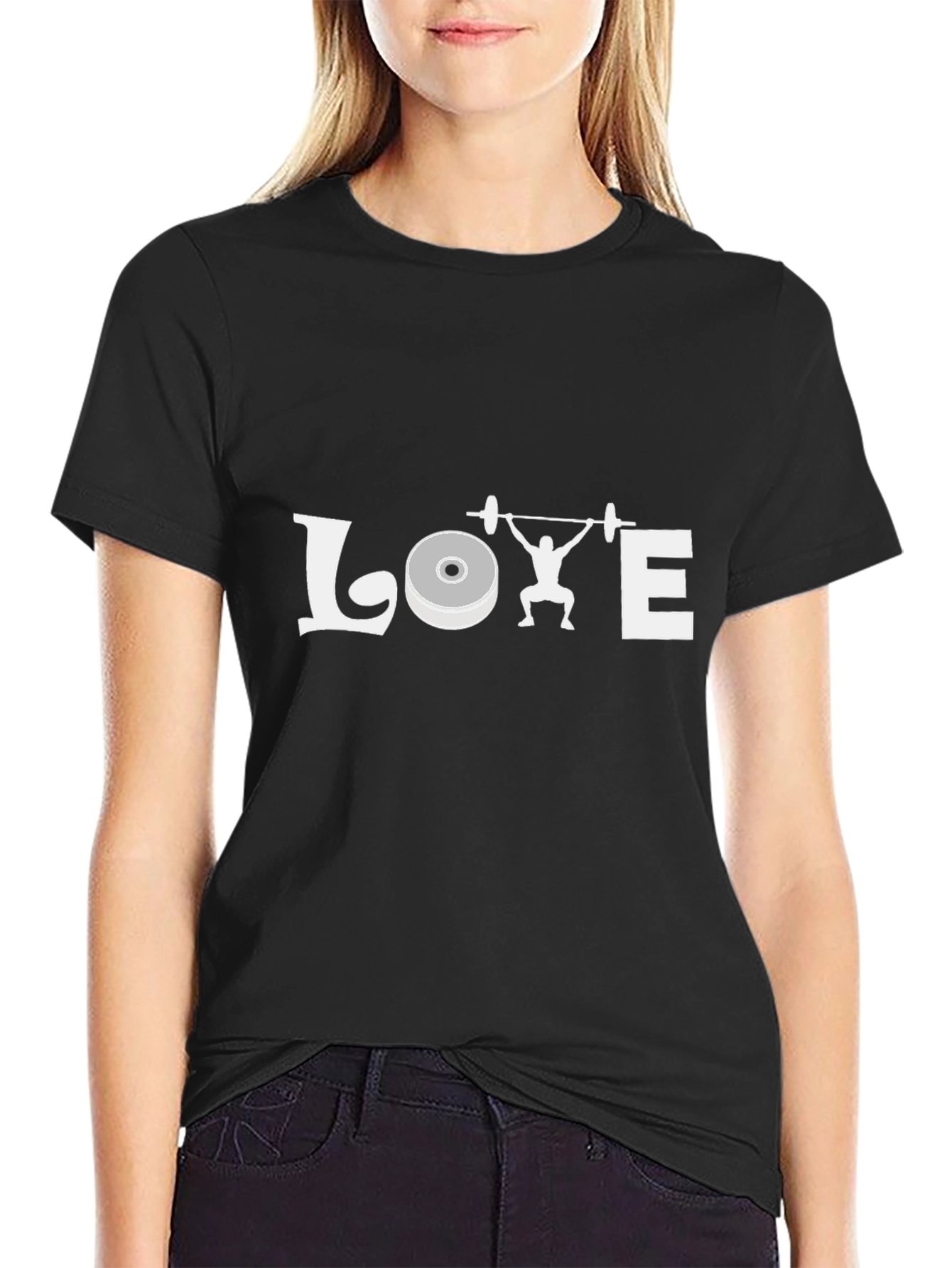Weightlifting LOVE Graphic Tee - Black