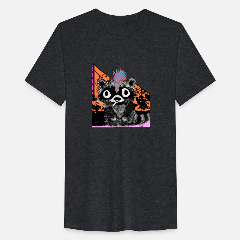 Trash Panda Raccoon Rainbow Mohawk Smoker