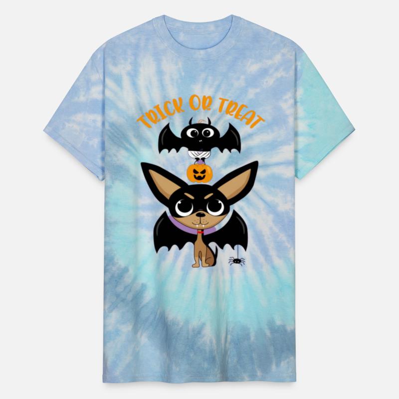 Trick-or-treating Vampire Chihuahua with Bat