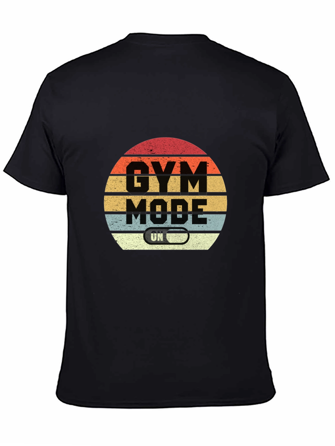 Gym Mode On Black T-Shirt
