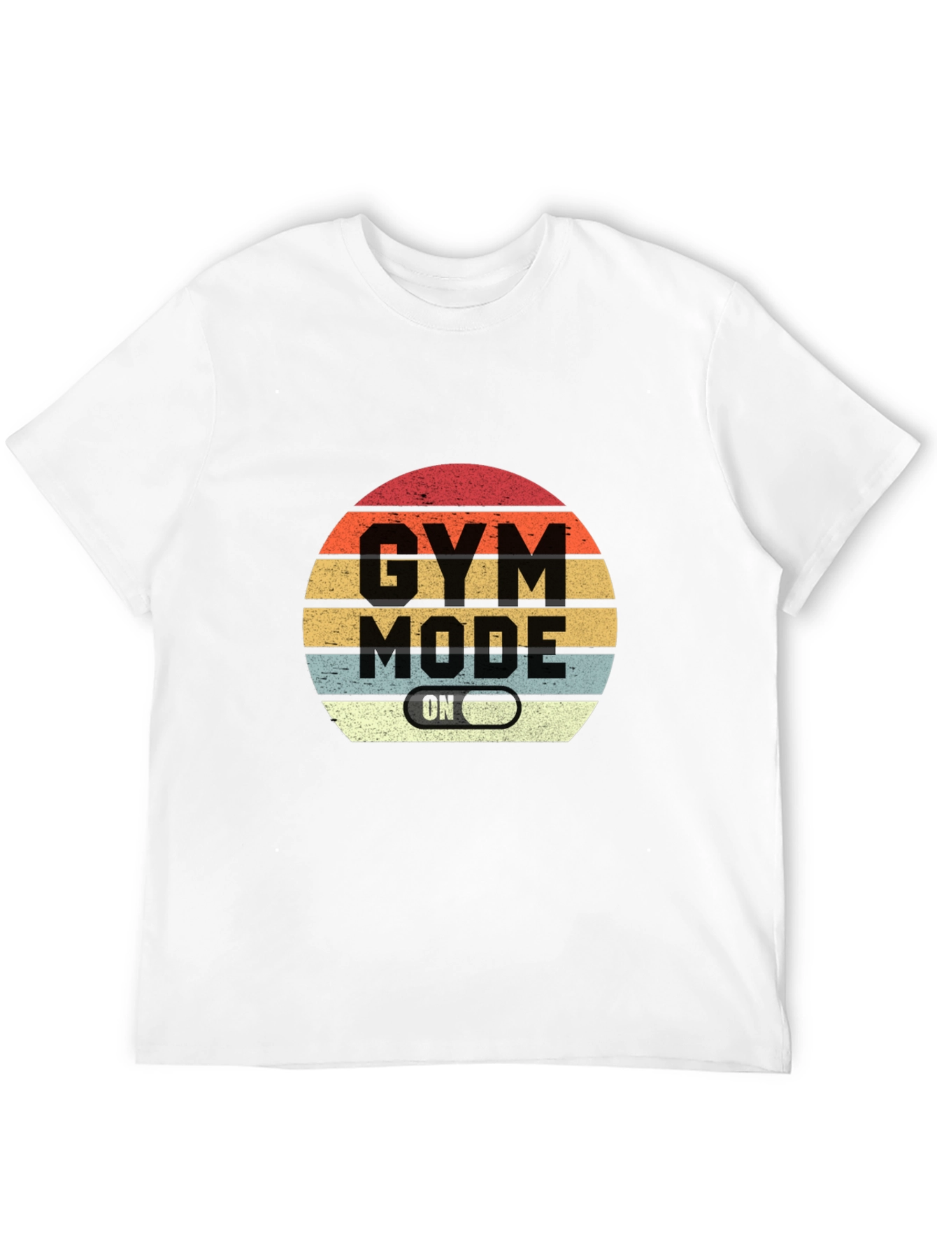 Gym Mode On Black T-Shirt