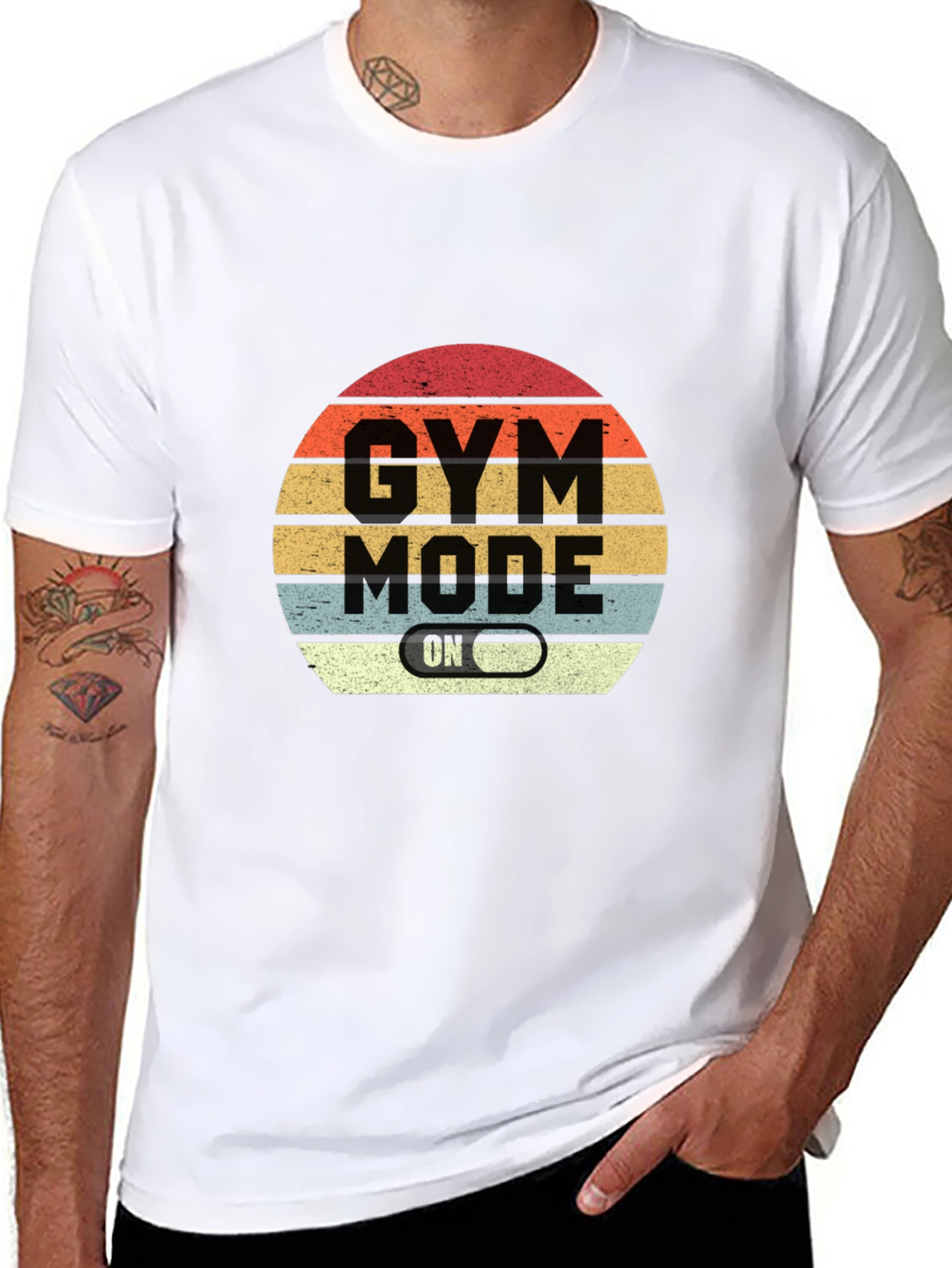Gym Mode On Black T-Shirt