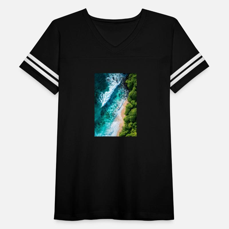 Tropical Shoreline from Above