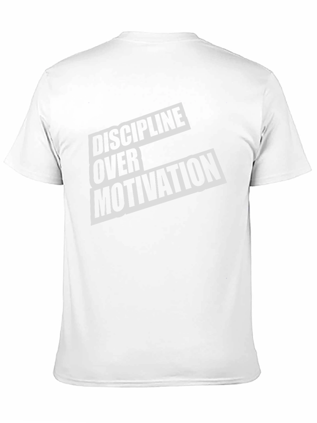 Discipline Over Motivation Black Graphic Tee