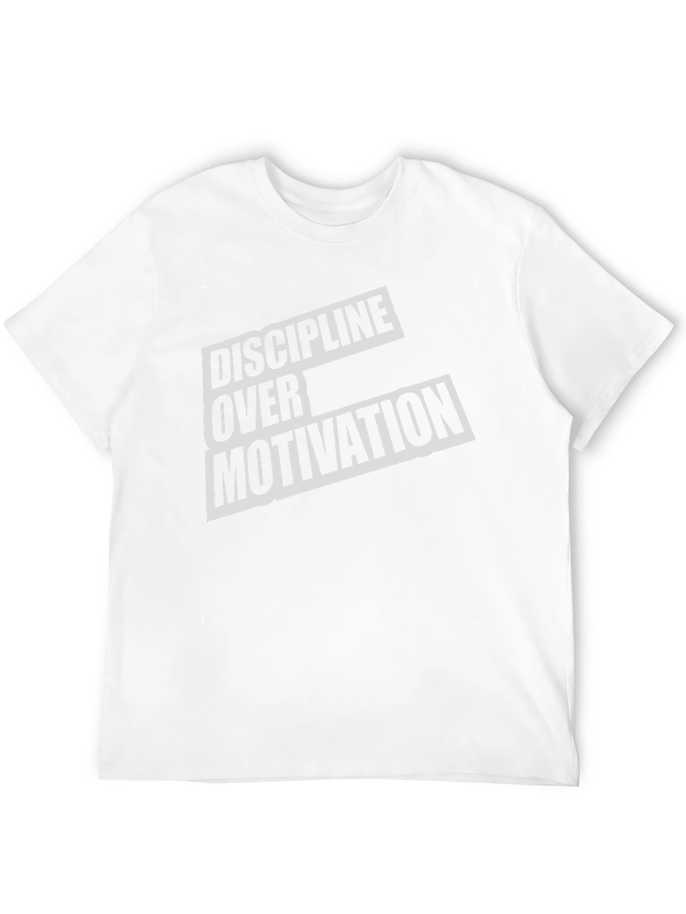 Discipline Over Motivation Black Graphic Tee