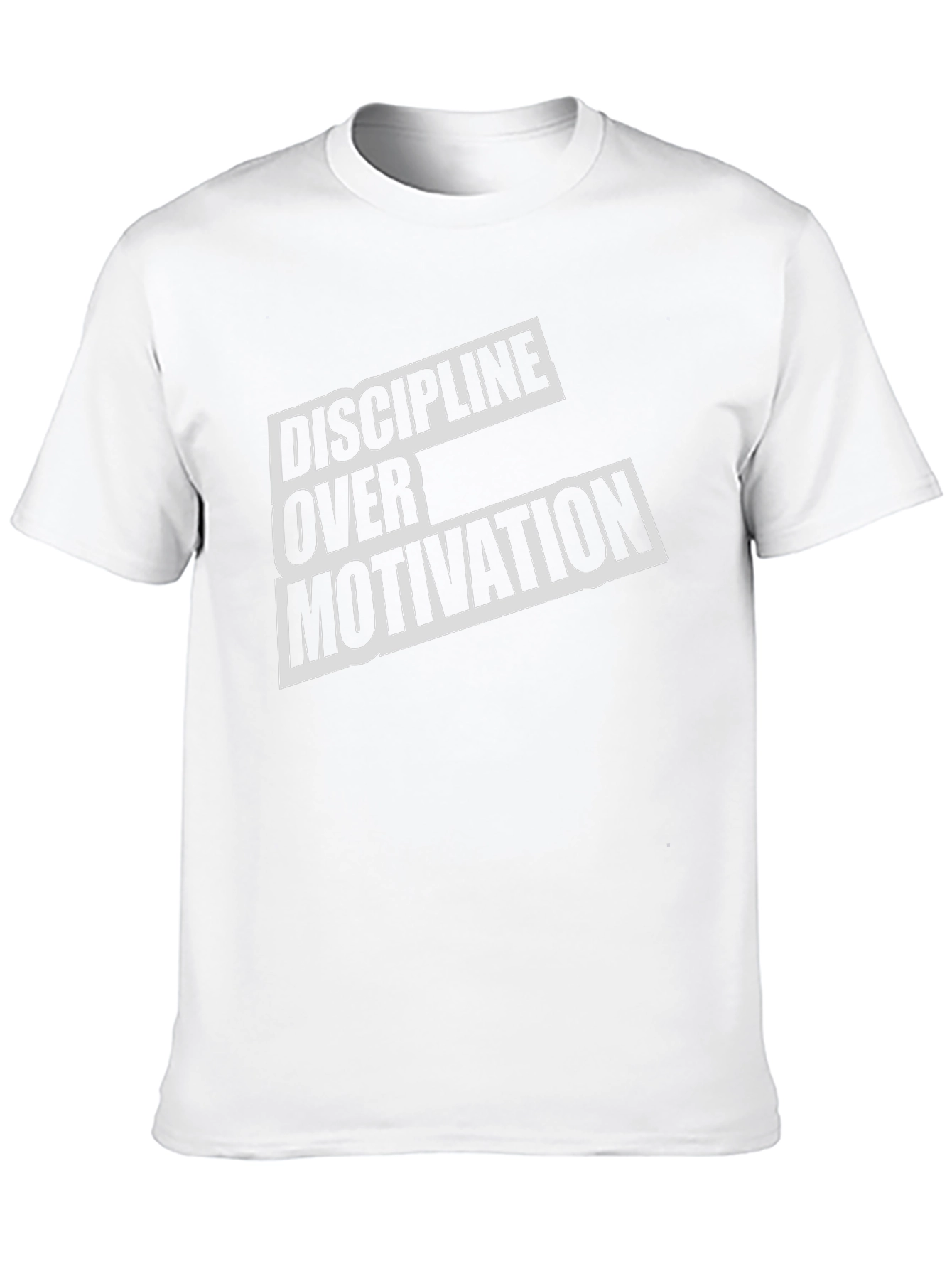 Discipline Over Motivation Black Graphic Tee