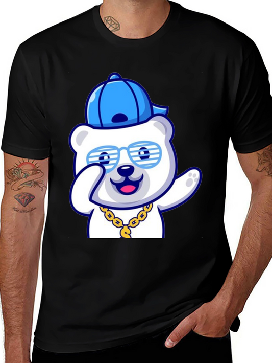 Cool Bear T-Shirt - Stylish Cartoon Graphic Tee