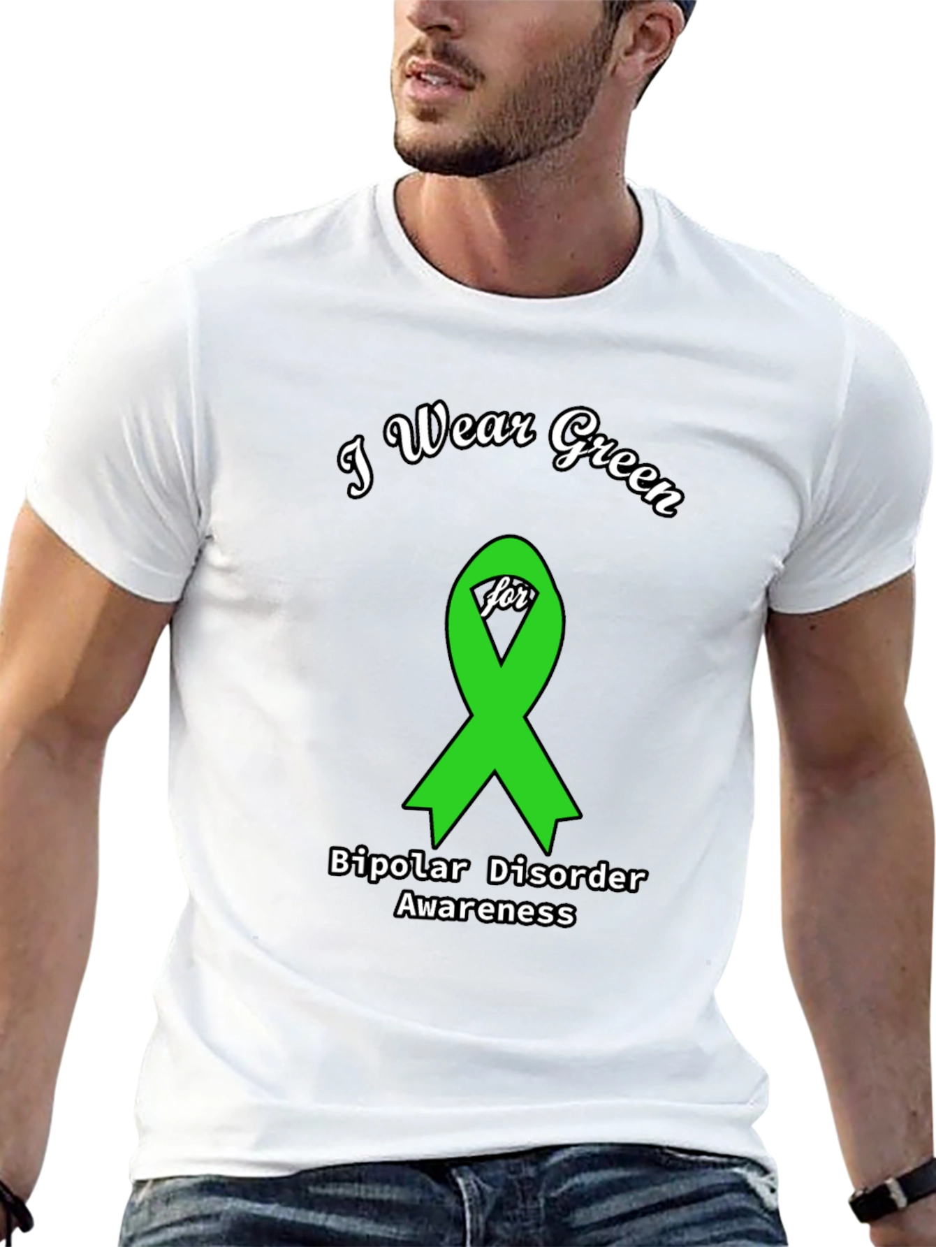 I Wear Green for Bipolar Awareness T-Shirt
