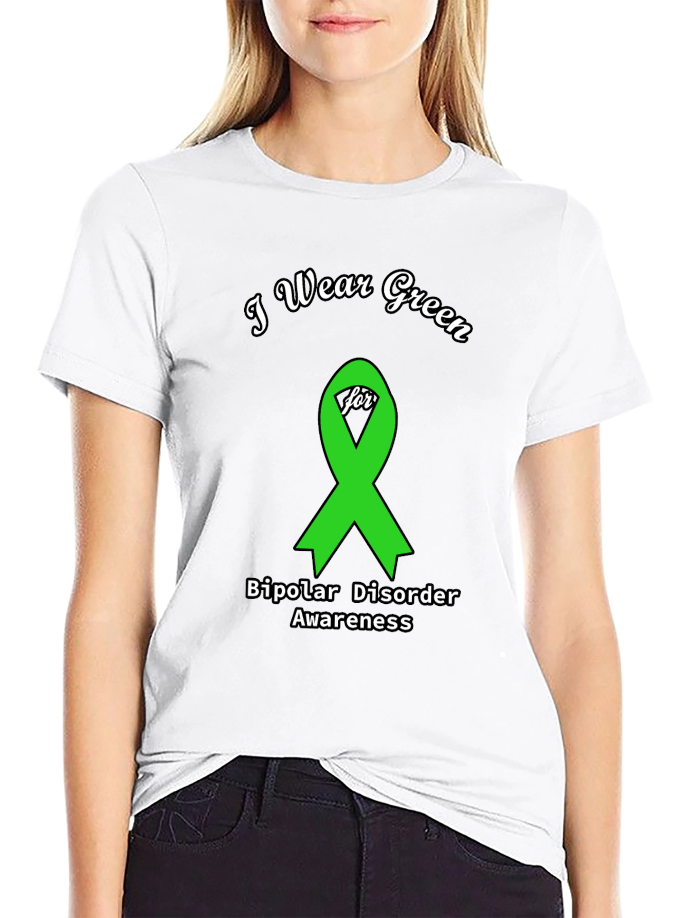 I Wear Green for Bipolar Awareness T-Shirt